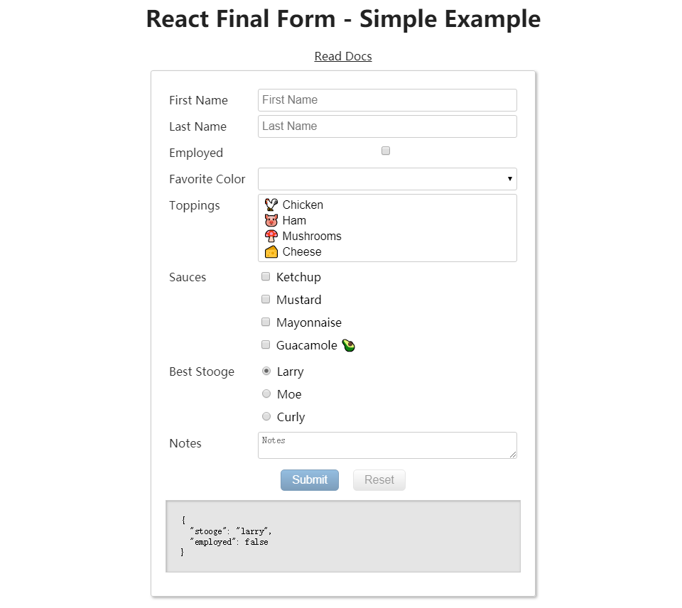 download final form react